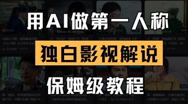 用AI做第一人称独白影视解说，手把手教学，保姆级教程-圆梦资源网