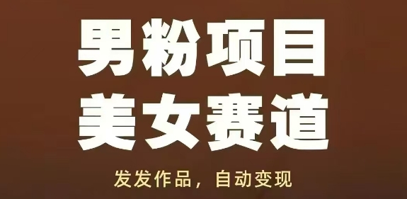 男粉项目美女赛道，发发作品，轻松获流自动变现-圆梦资源网