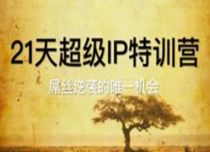 21天超级IP特训营，屌丝逆袭的唯一机会-圆梦资源网