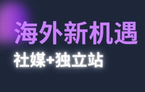 2025出海新机遇(社媒+独立站)，海外新机遇，实现独立站的高效运营与出海-圆梦资源网