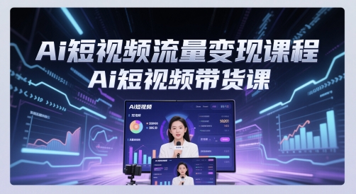 Ai短视频流量变现课程，Ai短视频带货课-圆梦资源网