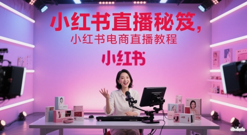 小红书直播秘笈，小红书电商直播教程-圆梦资源网