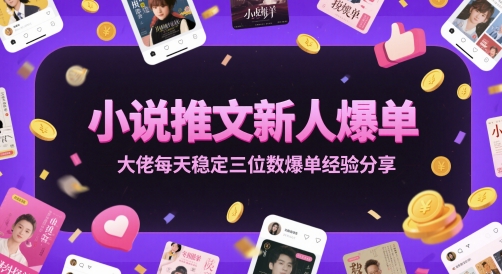 小说推文新人爆单大佬每天稳定三位数爆单经验分享-圆梦资源网