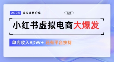 小红书虚拟电商项目，平台大力免费流量扶持，低门槛1拖3玩法-圆梦资源网