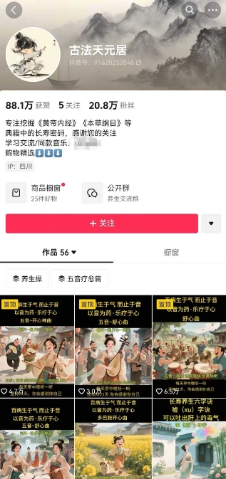 古法五音养生教程，五音疗愈的视频的制作方法，2-4小时就能学会，作者10天涨粉10W-圆梦资源网