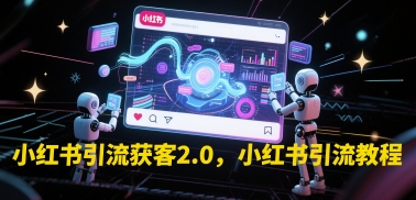 小红书引流获客2.0，小红书引流教程-圆梦资源网