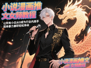 小说漫画推文女频教程，让所有小白从0成为行业内高手，简单暴力兼职轻松挣米-圆梦资源网