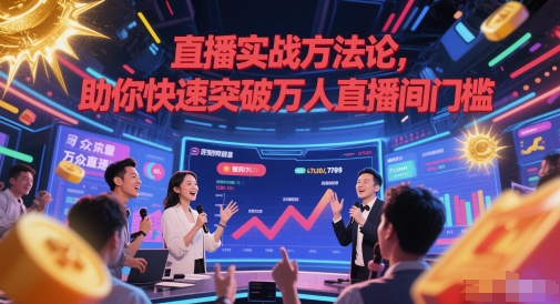 直播实战方法论，助你快速突破万人直播间门槛-圆梦资源网