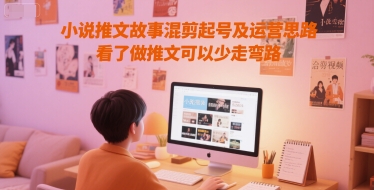 小说推文故事混剪起号及运营思路，看了做推文可以少走弯路-圆梦资源网