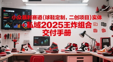 小众暴利赛道(球鞋定制，二创项目)实体+私域2025王炸组合  交付手册-圆梦资源网
