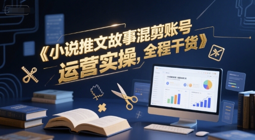 小说推文故事混剪账号运营实操，全程干货-圆梦资源网