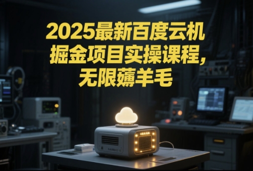 2025最新百度云机掘金项目实操课程单窗口保底5-10元月收益单窗口150+【揭秘】-圆梦资源网