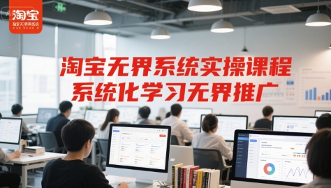 淘宝无界系统实操课程，系统化学习无界推广-圆梦资源网