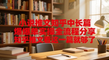小说推文知乎中长篇爆单实操全流程分享，知乎推文看这一篇就够了-圆梦资源网