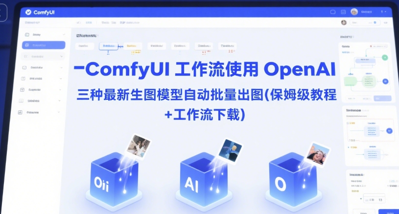 ComfyUI 工作流使用 OpenAI 三种最新生图模型自动批量出图(保姆级教程+工作流下载)-圆梦资源网