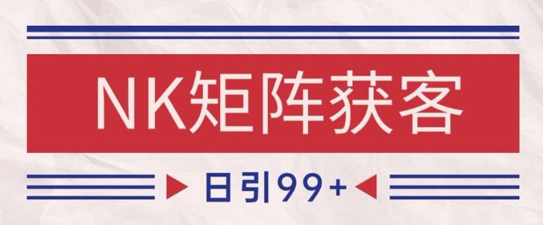 小红书某音NK赛道引流获客 自热矩阵日引200+【揭秘】-圆梦资源网