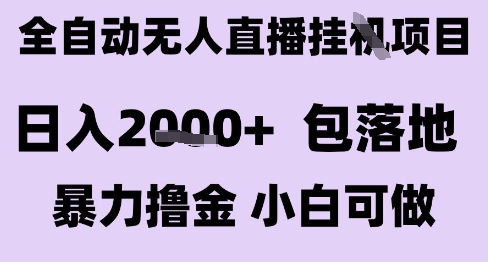 最新全自动抖音无人直播挂G项目，日入2k+ 包落地暴力撸金，小白可做【揭秘】-圆梦资源网