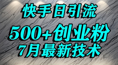 创业粉怎么打？快手精准引流创业粉，宝妈群体日进500+精准流量-圆梦资源网