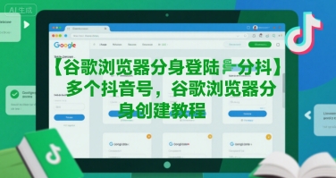 谷歌浏览器分身登陆多个抖音号，谷歌浏览器分身创建教程-圆梦资源网