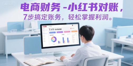 电商财务-小红书对账，7步搞定账务，轻松掌握利润-圆梦资源网