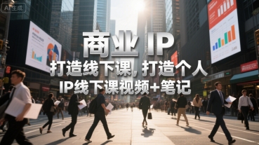 商业IP打造线下课，打造个人 IP线下课视频+笔记-圆梦资源网