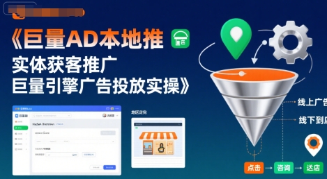 巨量AD本地推实体获客推广，巨量引擎广告投放实操-圆梦资源网