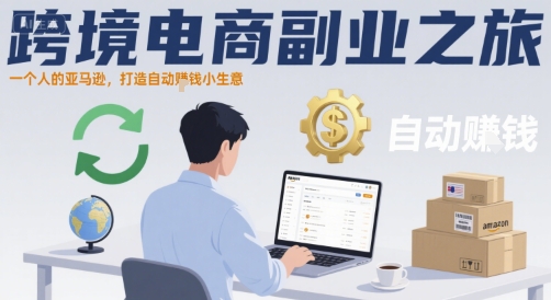 跨境电商副业之旅，一个人的亚马逊，打造自动賺钱小生意-圆梦资源网