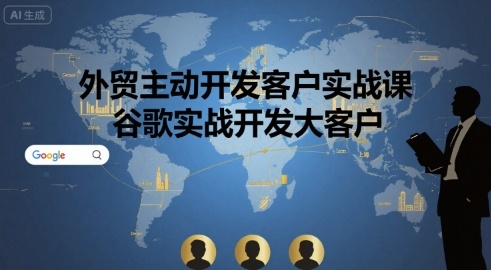 外贸主动开发客户实战课，谷歌实战开发大客户-圆梦资源网