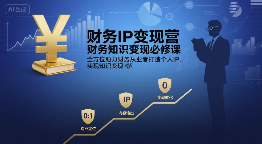 财务IP变现营，财务知识变现必修课，全方位助力财务从业者打造个人IP，实现知识变现-圆梦资源网
