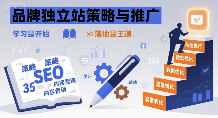 品牌独立站策略与推广，学习是开始，落地是王道-圆梦资源网