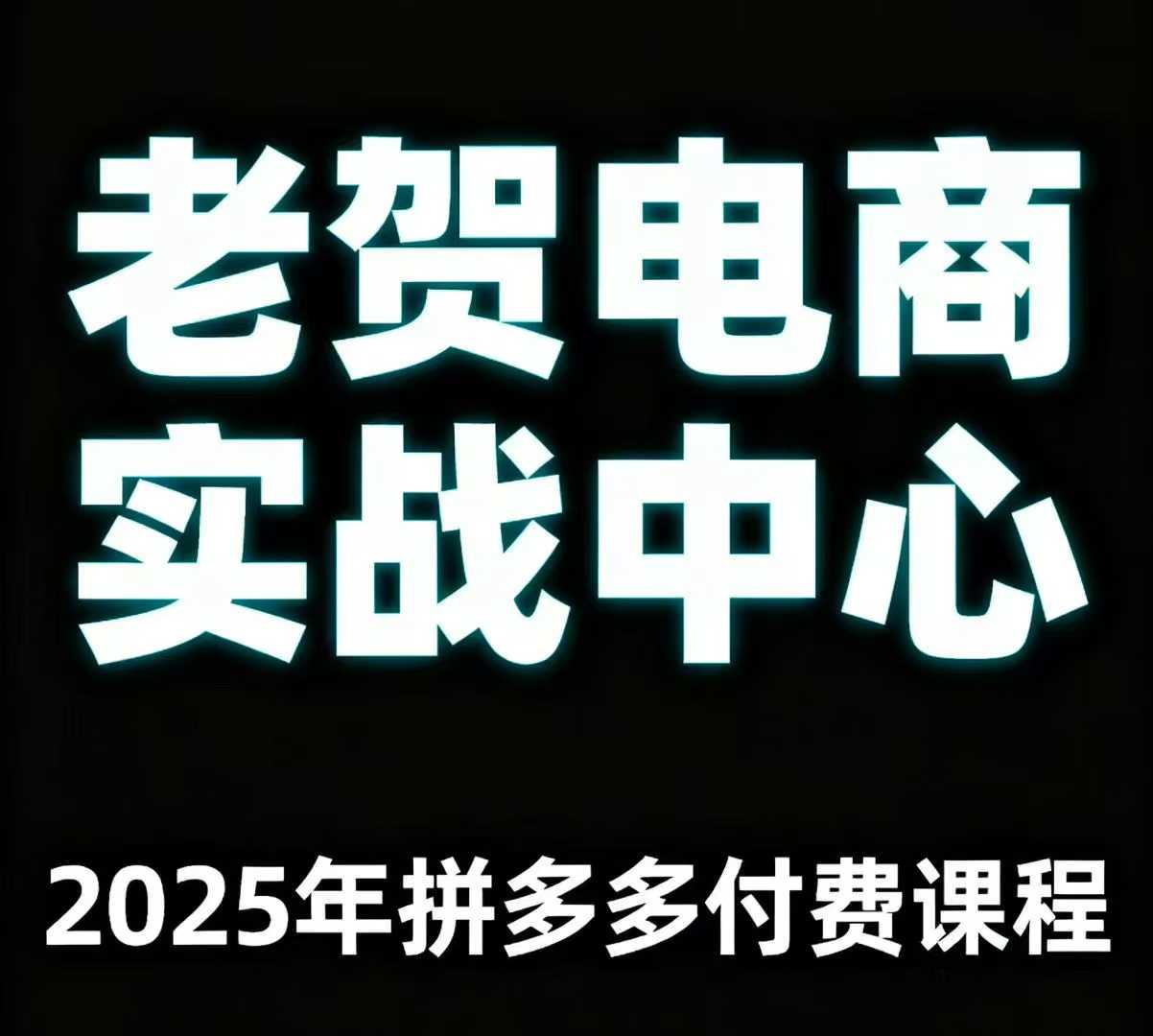 老贺电商2025年拼多多付费课程，用通俗易懂的方法告诉你多多怎么玩-圆梦资源网