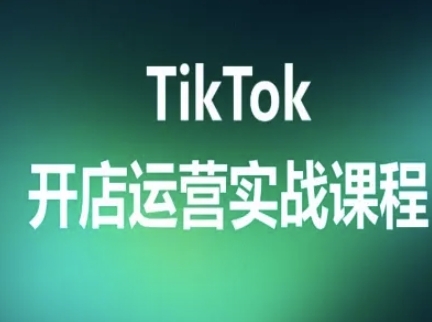 TikTok开店运营实战课程，TK跨境电商实操全流程-圆梦资源网